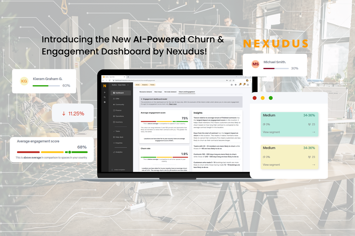 Introducing Nexudus' New AI-Powered Churn & Engagement Dashboard