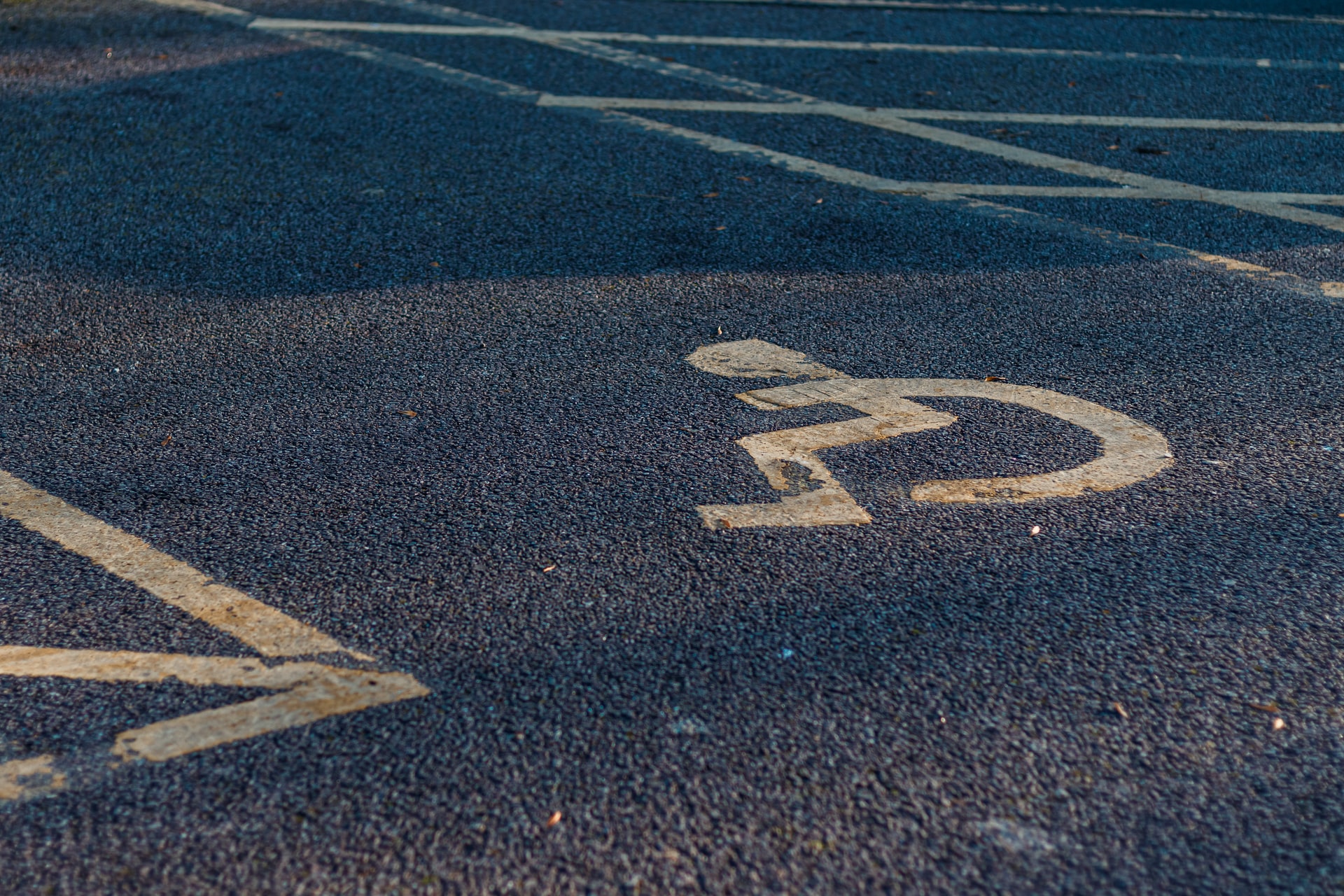 Disabled parking bay. Photo via Unsplash
