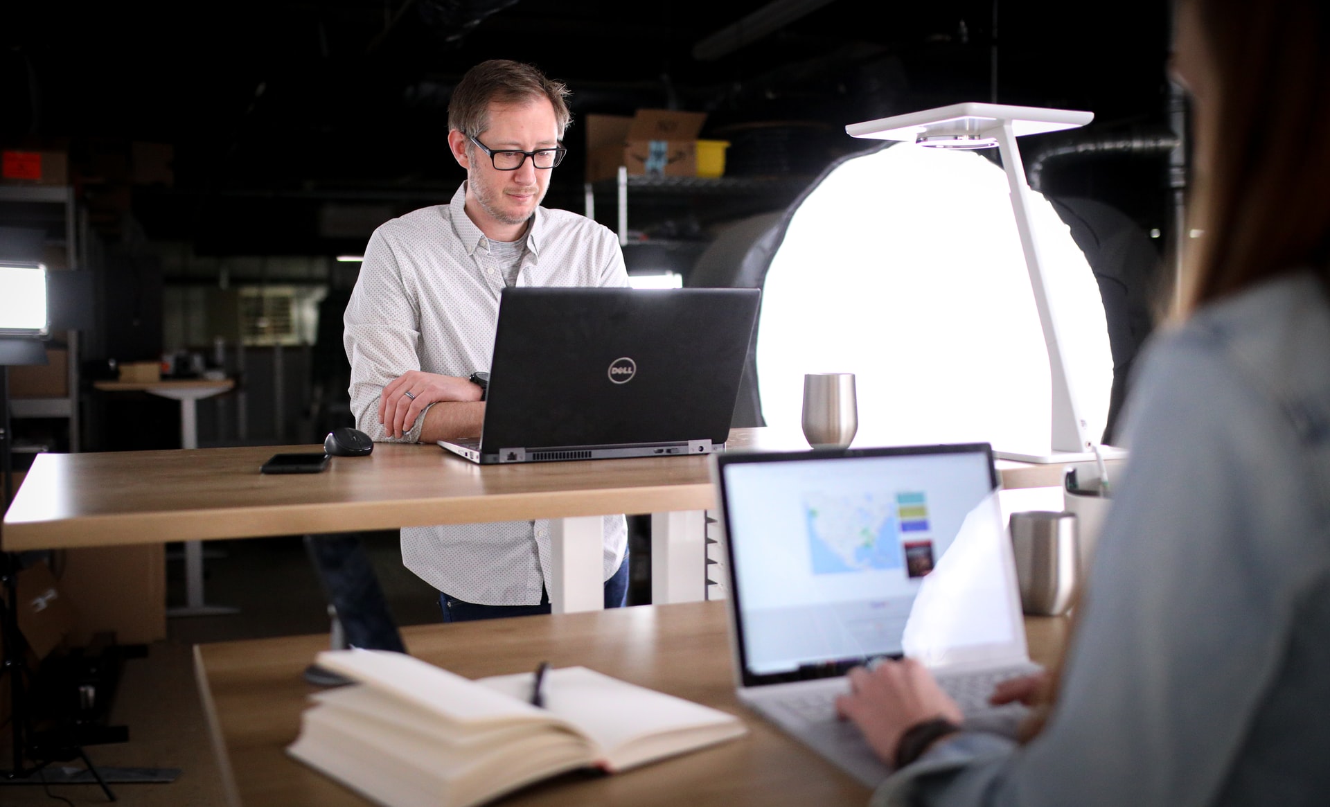 Introduce standing desks. Photo via Unsplash